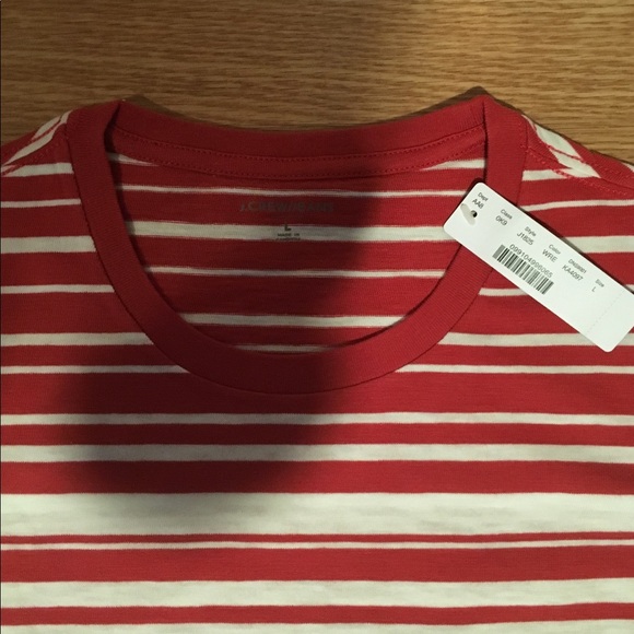 NWT jcrew striped shirt with pocket on left side - Picture 3 of 3
